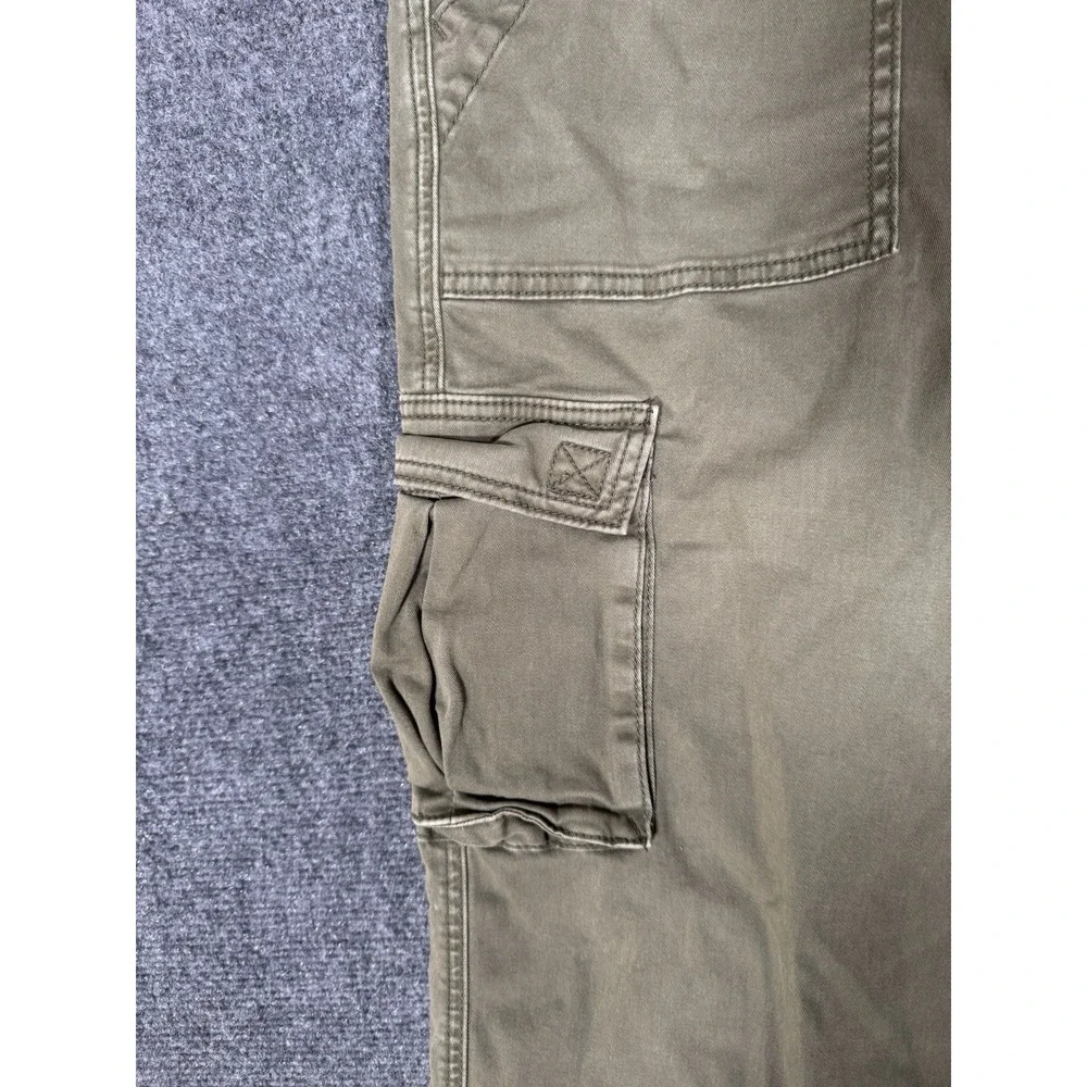 Sanctuary ReIssue Cargo Pants Womens Large Green Wide Leg Utility Adjustable - Picture 7 of 16